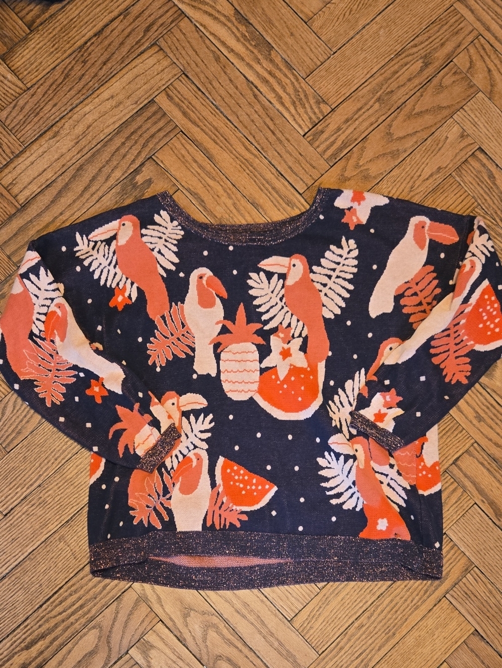 From Paris! Toucan Print Women's Sweater